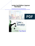 Law and Society 2nd Edition Lippman Test Bank