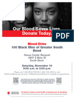 100 Black Men Blood Drive Flyer