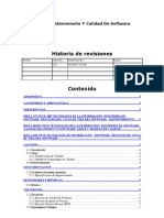 Plan SQA Software Mantenimiento