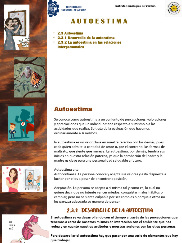 Autoestima y Relaciones Sociales | PDF | Autoestima | Conceptos ...