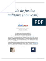 Code de justice militaire (nouveau)