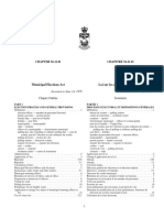 Municipal Elections Act Loi Sur Les Élections Municipales: CHAPTER M-21.01 CHAPITRE M-21.01