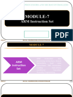 MP & MC MODULE-7 - Arm Instruction Set