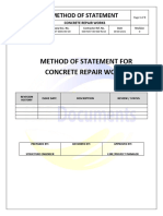 Method Statement For Concrete Repair Works.