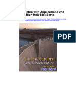 Linear Algebra With Applications 2nd Edition Holt Test Bank