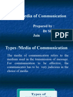 Types - Media of Communication