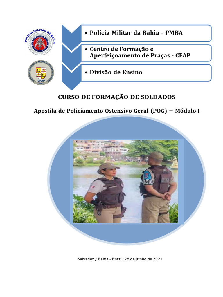 Apostila de Policiamento Ostensivo PMBA | PDF | Polícia | Polícia militar