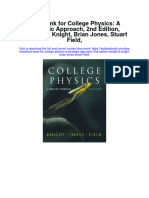 Test Bank For College Physics A Strategic Approach 2nd Edition Randall D Knight Brian Jones Stuart Field