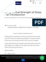 Longitudinal Strength of Ships - An Introduction - TheNavalArch
