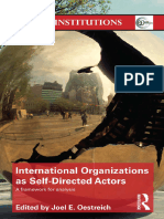 (Global Institutions Series, 64) Joel E Oestreich - International Organizations As Self-Directed Actors - A Framework For Analysis-Routledge (2012)