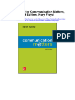 Test Bank For Communication Matters 3rd Edition Kory Floyd