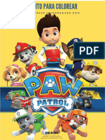 Librito para Colorear Gratis de Paw Patrol