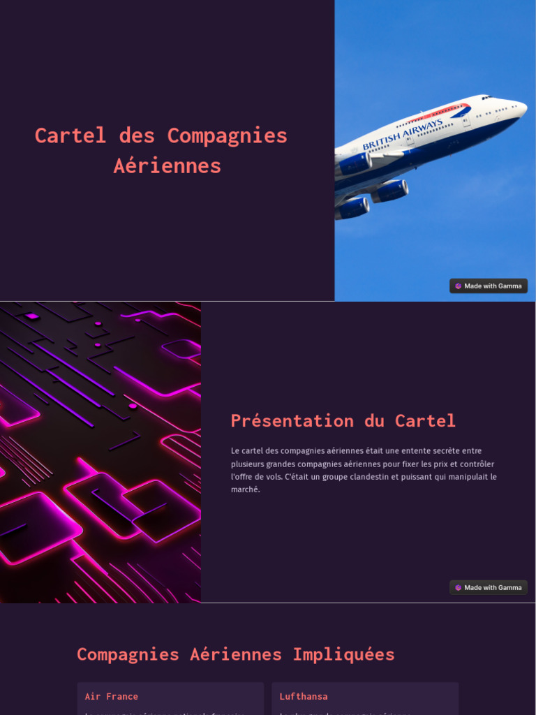 Cartel des Compagnies Aériennes | PDF | Cartel (économie) | Règles de ...