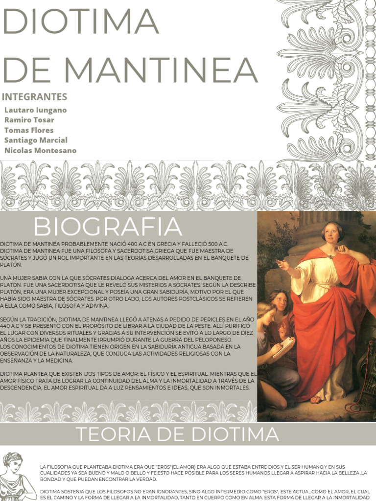 Diotima de Mantinea 6tob PDF Amor