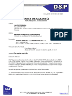 04 Carta de Garantía O.S 216256 Tapa Junta