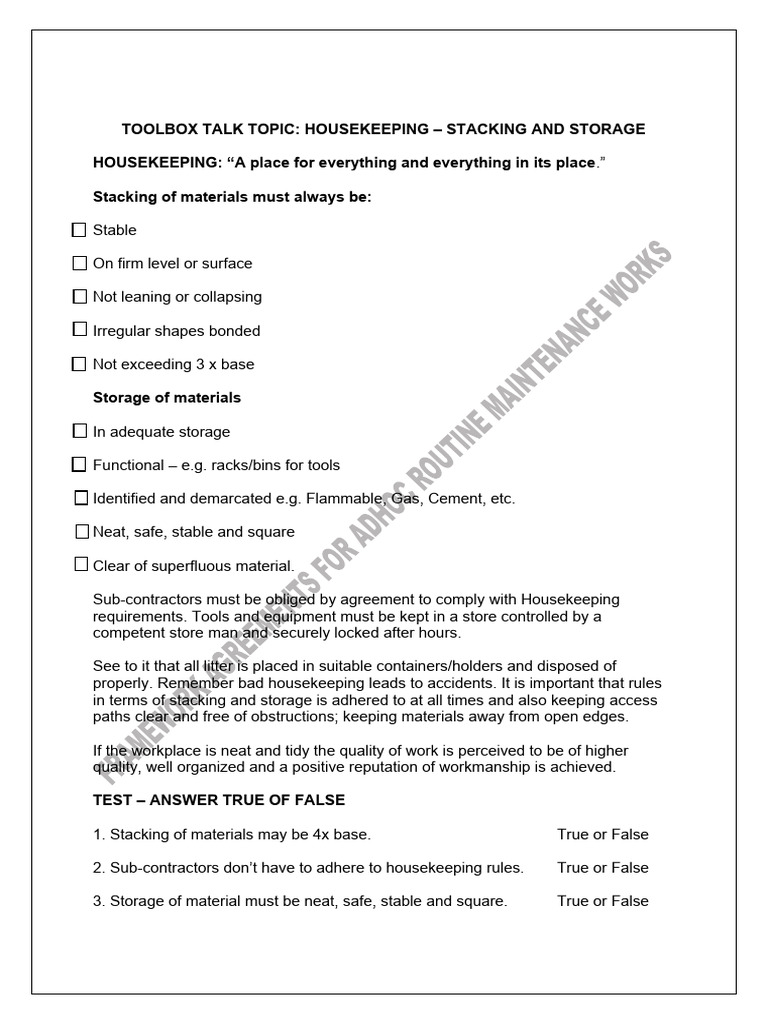 Safe Stacking & Storage Guide | PDF