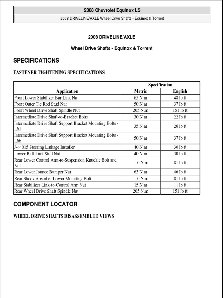 2008 CHEVY EQUINOX SERVICE MANUAL PDF intelligence overview
