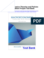 Macroeconomics Theories and Policies 10th Edition Froyen Test Bank