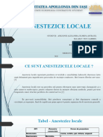 ANESTEZICE LOCALE Propunere G