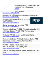 Resistor PTC e PT100