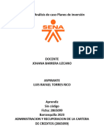 Evidencia Análisis de Caso Planes de Inversión