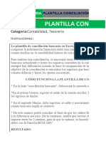 Plantilla Conciliacion Bancaria