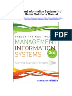 Management Information Systems 3rd Edition Rainer Solutions Manual