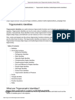 Trigonometric Identities (List of Trigonometric Identities - Proofs - PDFS)