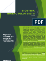 CURS 7 - Bioetica Începutului Vieții