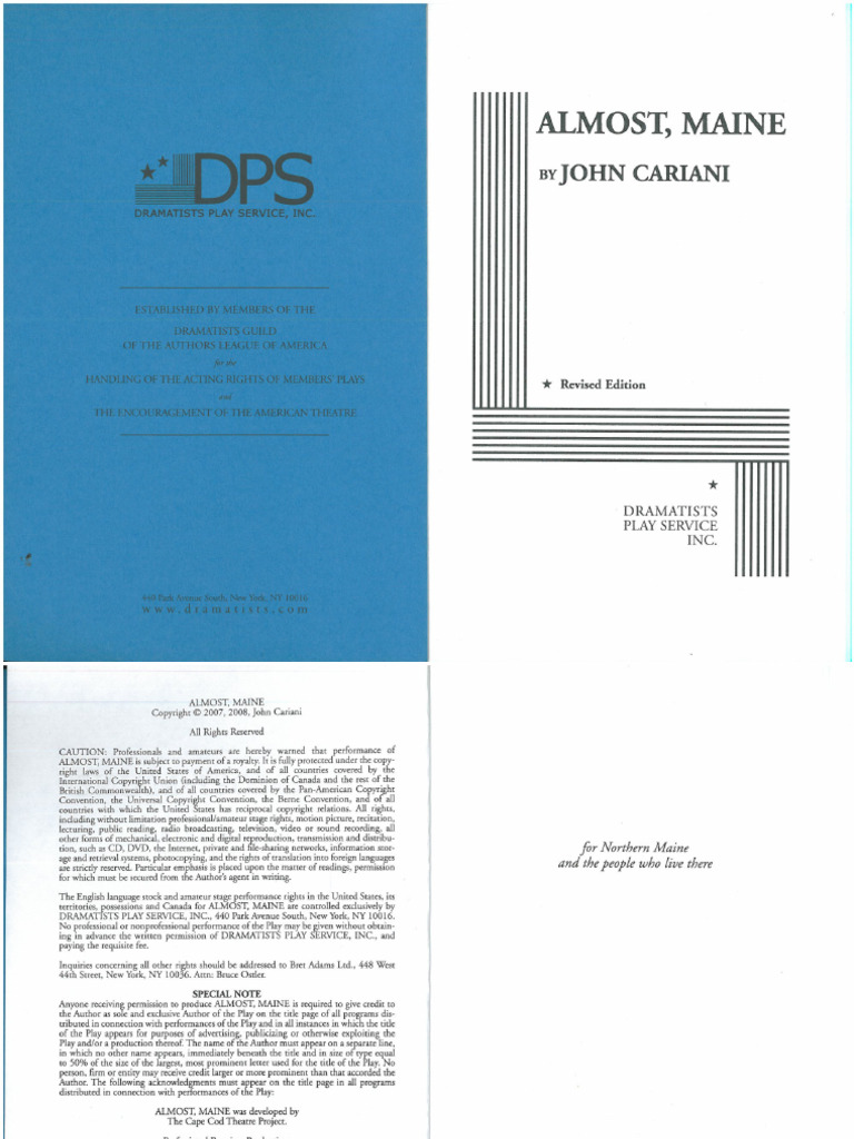 Almost Maine Script | PDF