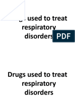 Drugs Used in Respiratory Disorders