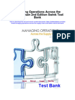Managing Operations Across The Supply Chain 2nd Edition Swink Test Bank