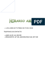 HORARIO DEL AMPA