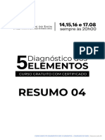 RESUMO AULA 04 - Curso Gratuito Diagnóstico Dos 5 Elementos