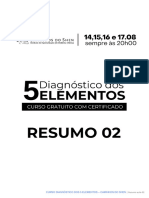 RESUMO AULA 02 - Curso Diagnóstico Dos 5 Elementos