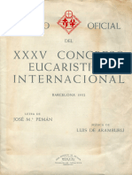 De Rodillas - Himno Oficial Del XXXV Congreso Eucarístico Internacional, Barcelona 1952, Con Acompañamiento de Órgano o Armonio