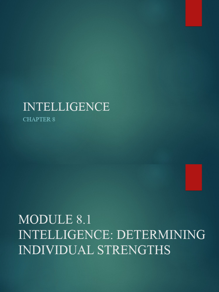 Understanding Intelligence Tests Pdf Intelligence Quotient