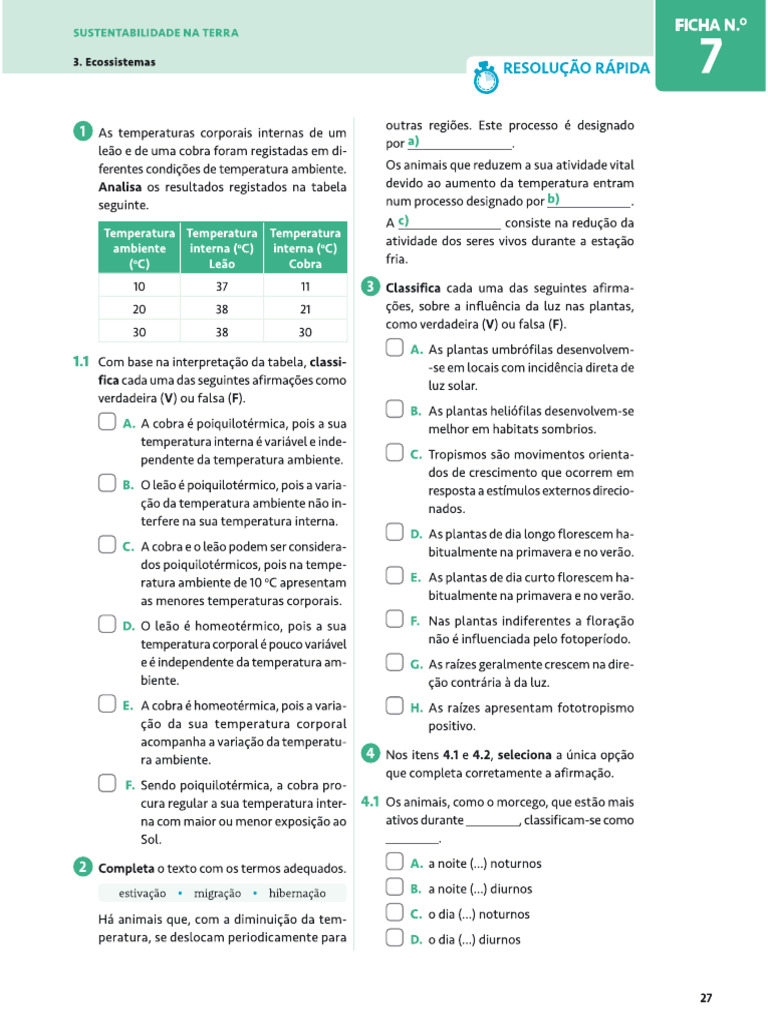Ficha 7 | PDF