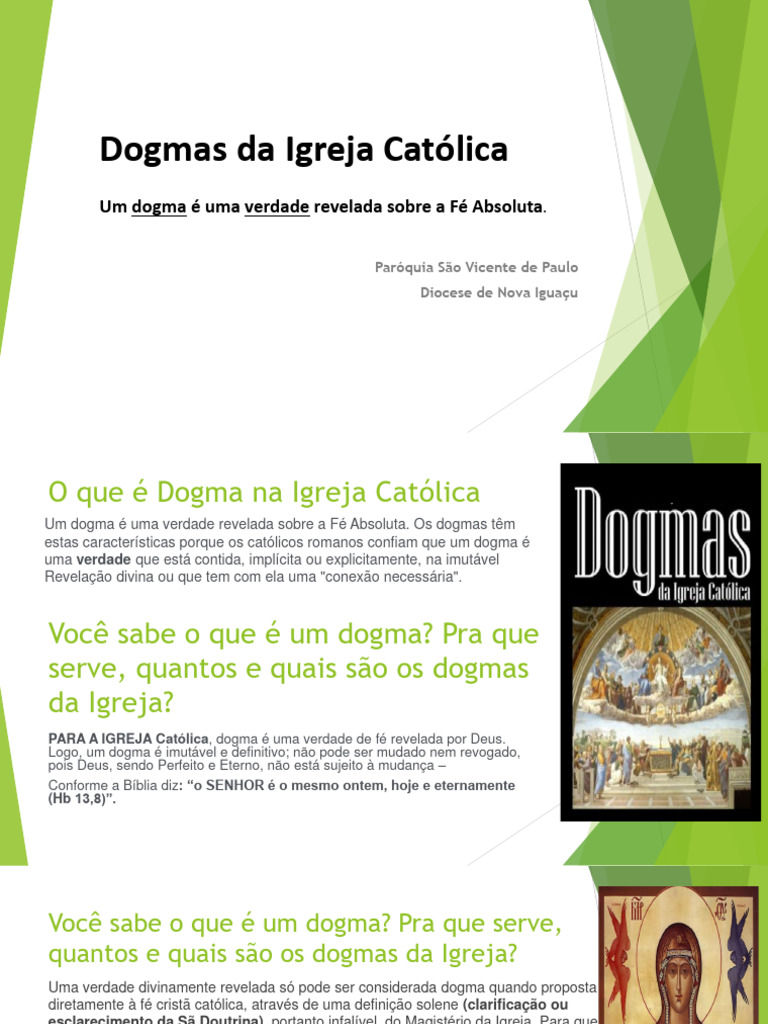 Dogmas da Igreja Católica: Definição e Tipos | PDF | Igreja católica ...