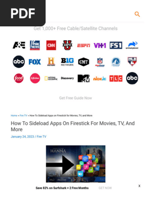 How To Sideload Apps On Firestick For Movies TV and More 2022 PDF Mobile App Android Operating System