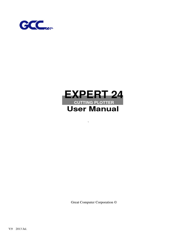 Expert 24 Cutting Plotter Manual | PDF | Usb | Electrical Connector