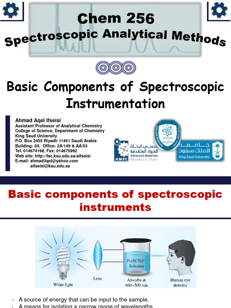 Spectroscopic Instrumentation Overview | PDF | Absorption Spectroscopy ...