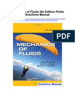 Mechanics of Fluids 5th Edition Potter Solutions Manual