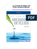 Mechanics of Fluids Si Edition 5th Edition Potter Solutions Manual