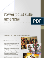 Power Point Sulle Americhe
