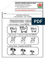 1 Atividade Avaliativa de Matemática