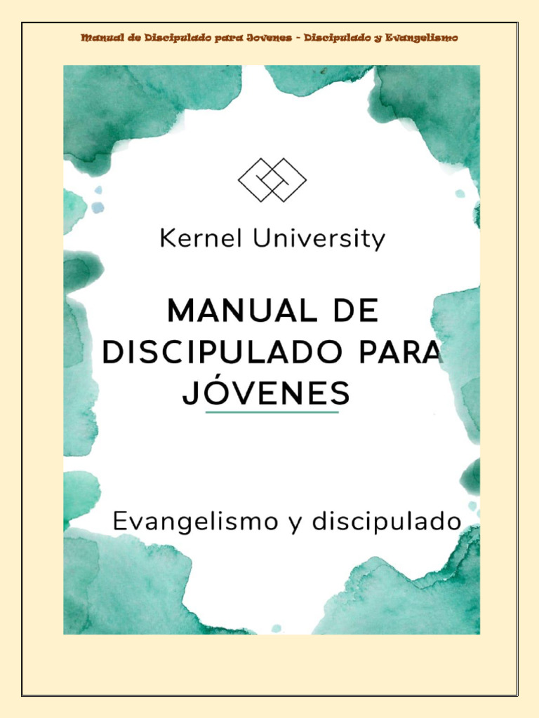 Manual de Discipulado para Jovenes | PDF | Oración | Pecado