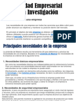 Necesidad Empresarial en La Investigación e Innovación