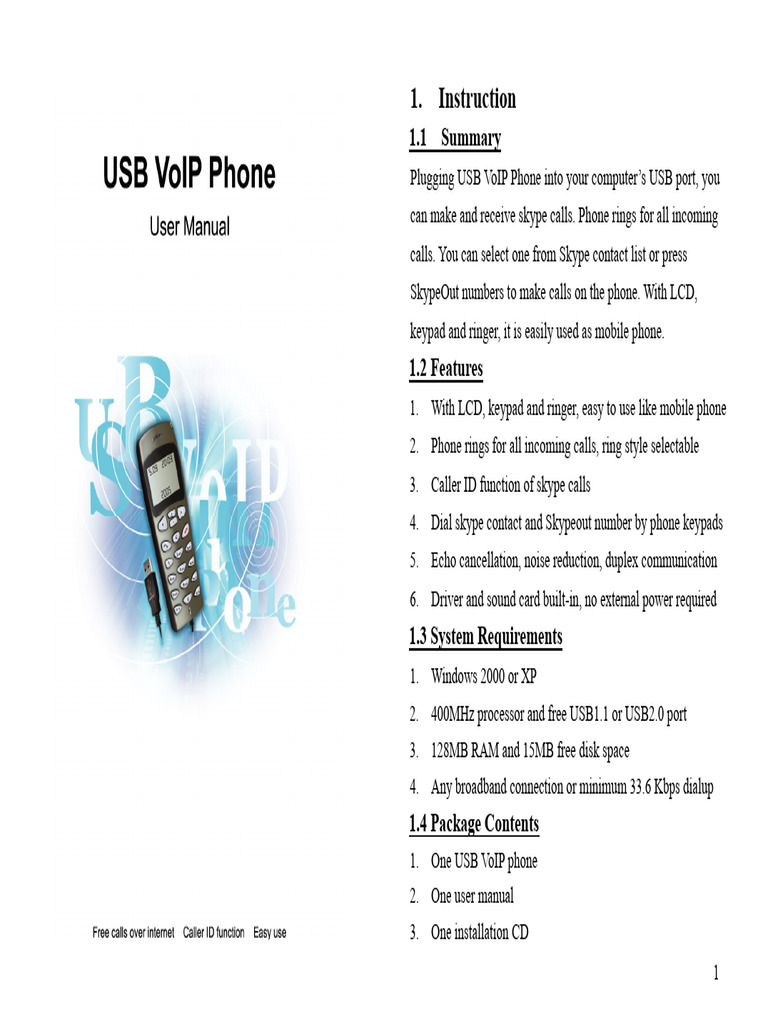 Manual USB VoIP PHONE | PDF | Telephone | Icon (Computing)