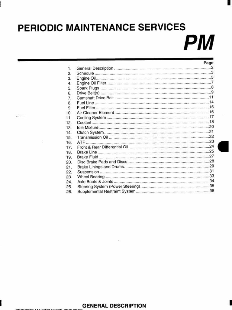 Periodic Vehicle Maintenance Guide | PDF